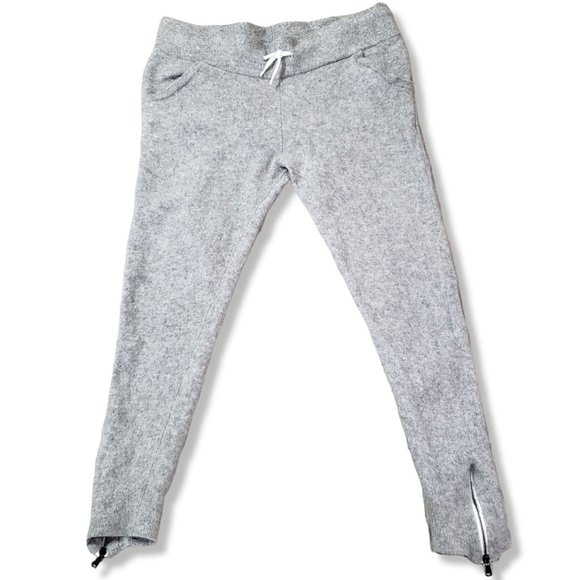 James Perse Pants - James Perse 100% Cashmere Capri Length Jogger Pant Grey Sweatpant Womens Large L